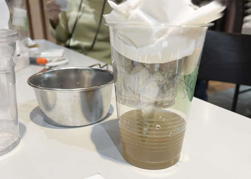 手作り簡易浄水器
                