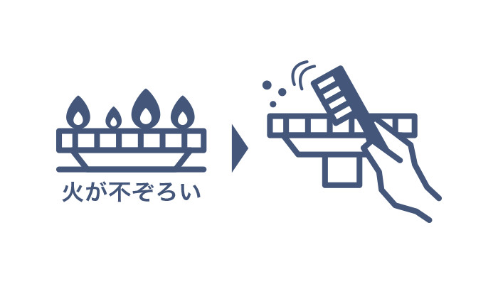 コンロバーナーのお手入れ